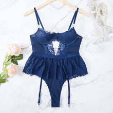 Sexy Seduction Sexy Lingerie Set Lace Embroidery Valentine Day Passion Uniform