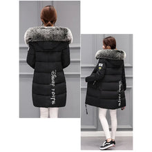 Women Winter Jackets Down Cotton Hooded Tops Plus Size Parkas Mujer Coats Long Coat Fashion Female Fur Collar Outfits New Year